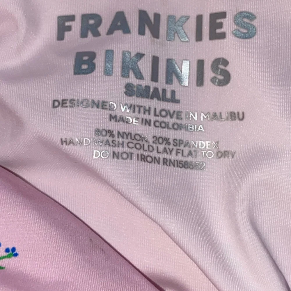 Frankie's Bikinis Pink Floral One Piece